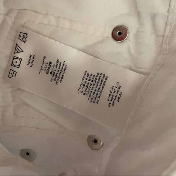 RE/DONE Mid Rise Baby Boot Jeans White Mid-Rise Size 25 NWT - Picture 6 of 6
